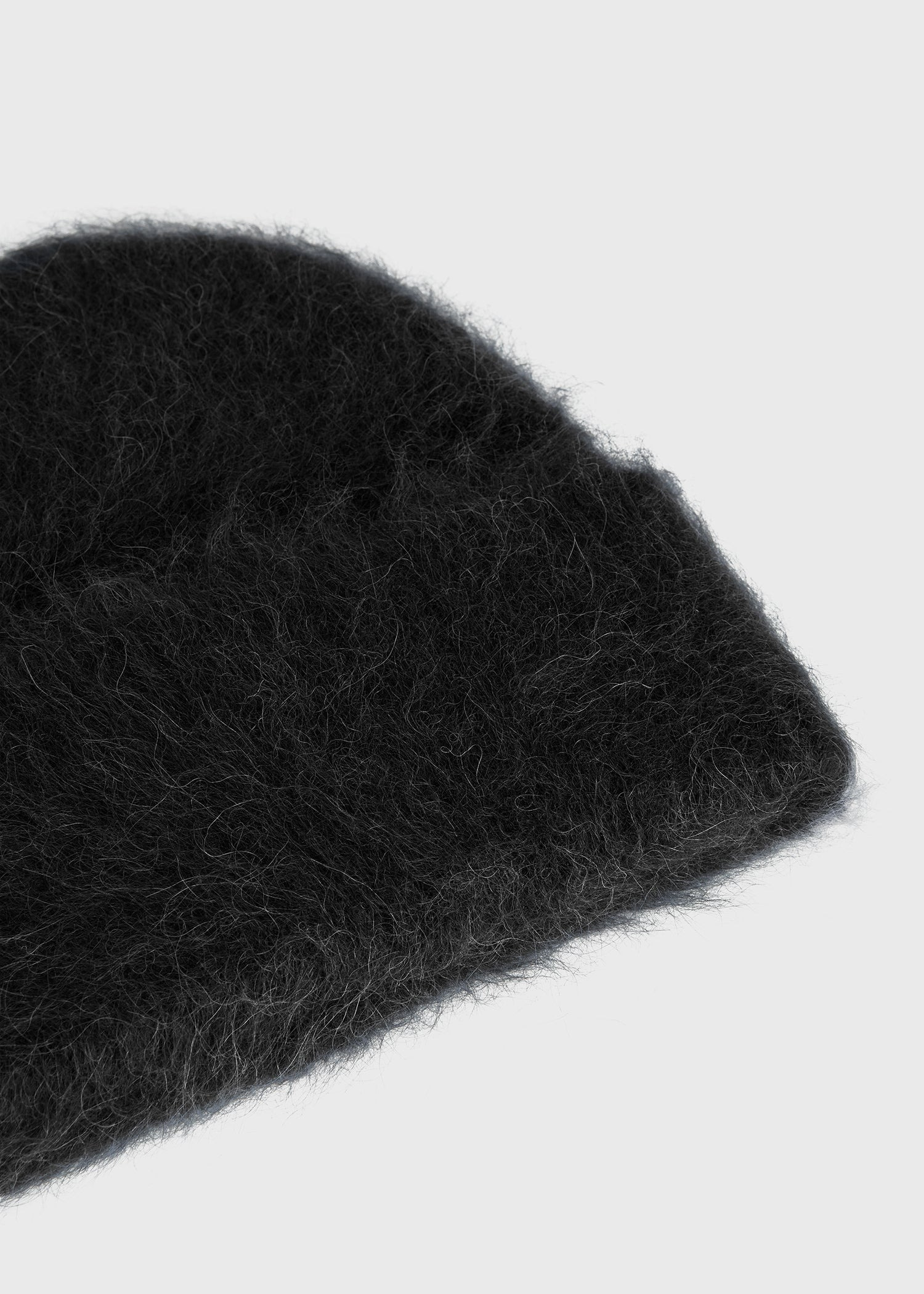 Alpaca knit beanie black - 4