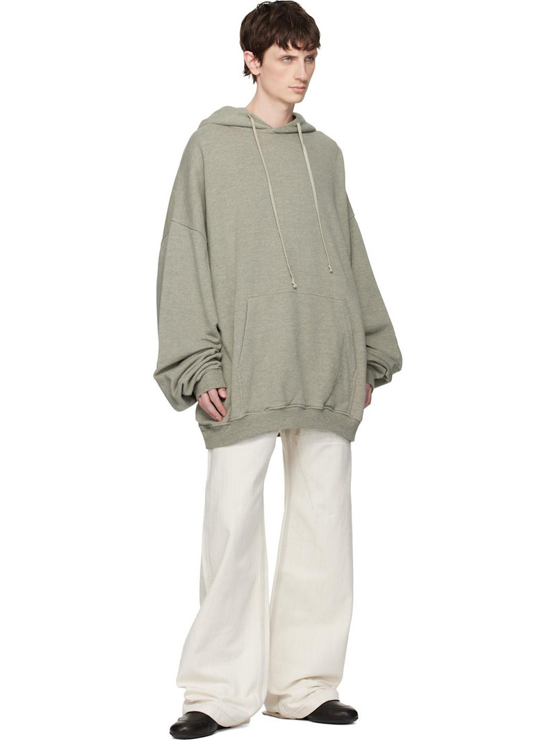Rick Owens DRKSHDW Gray Temple Hun Hoodie outlook