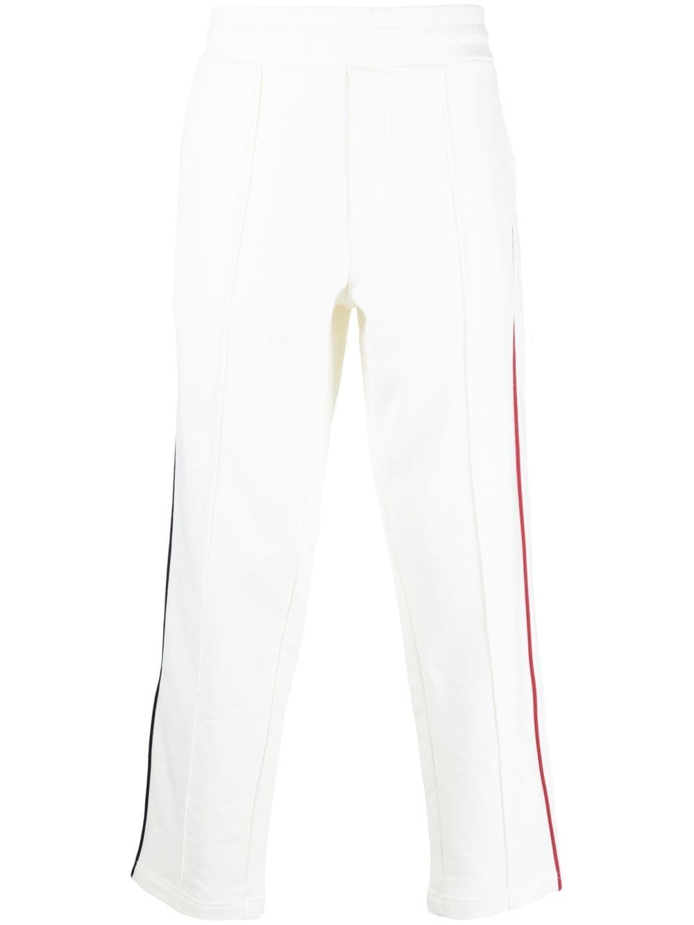 multicoloured trimming jogger trousers - 1