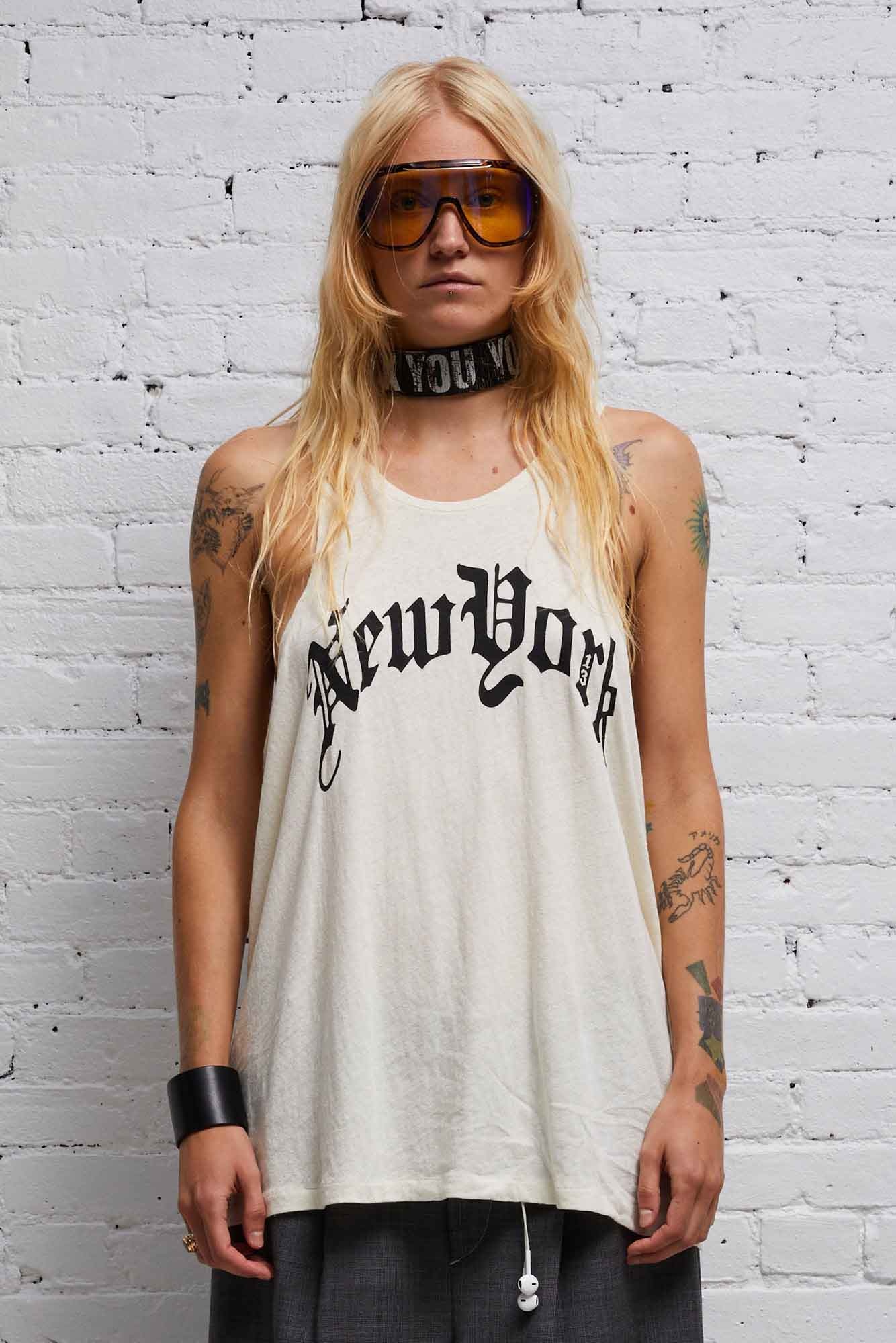 NEW YORK RELAXED TANK - WHITE - 2