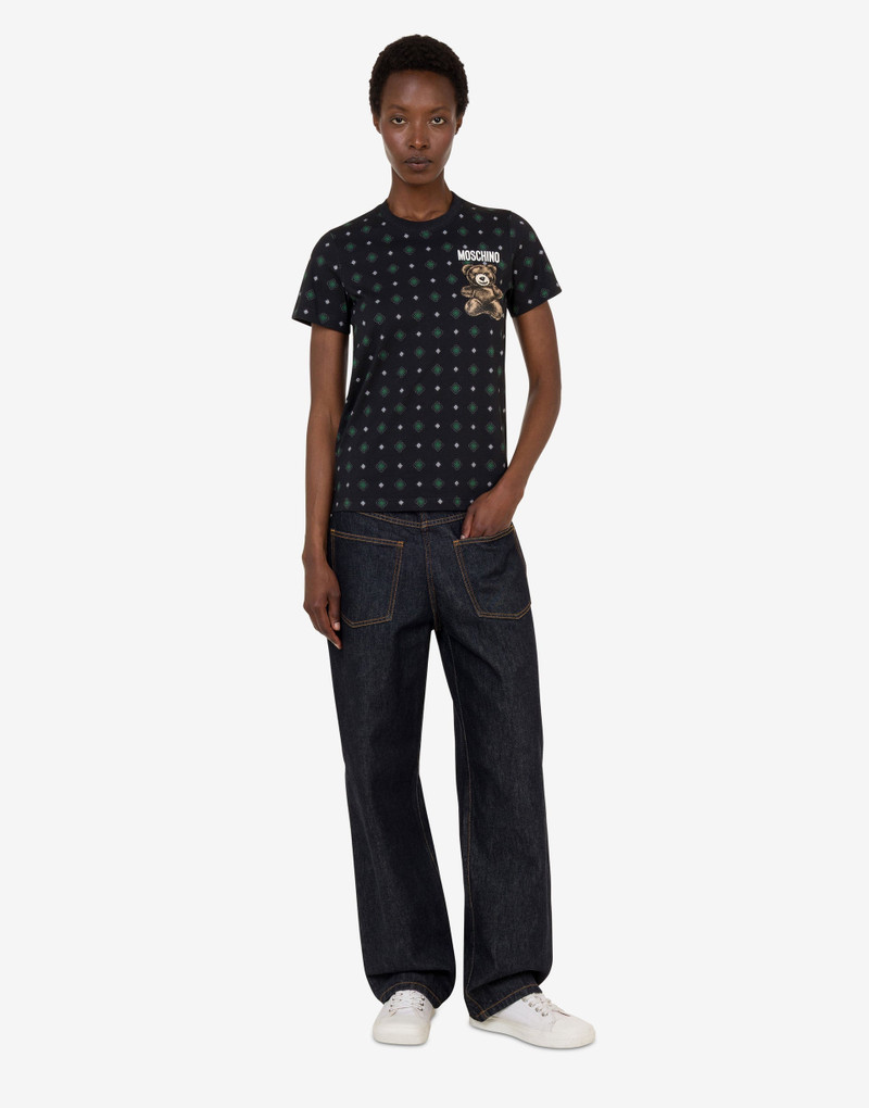 MOSCHINO TEDDY BEAR ORGANIC COTTON JERSEY T-SHIRT 1