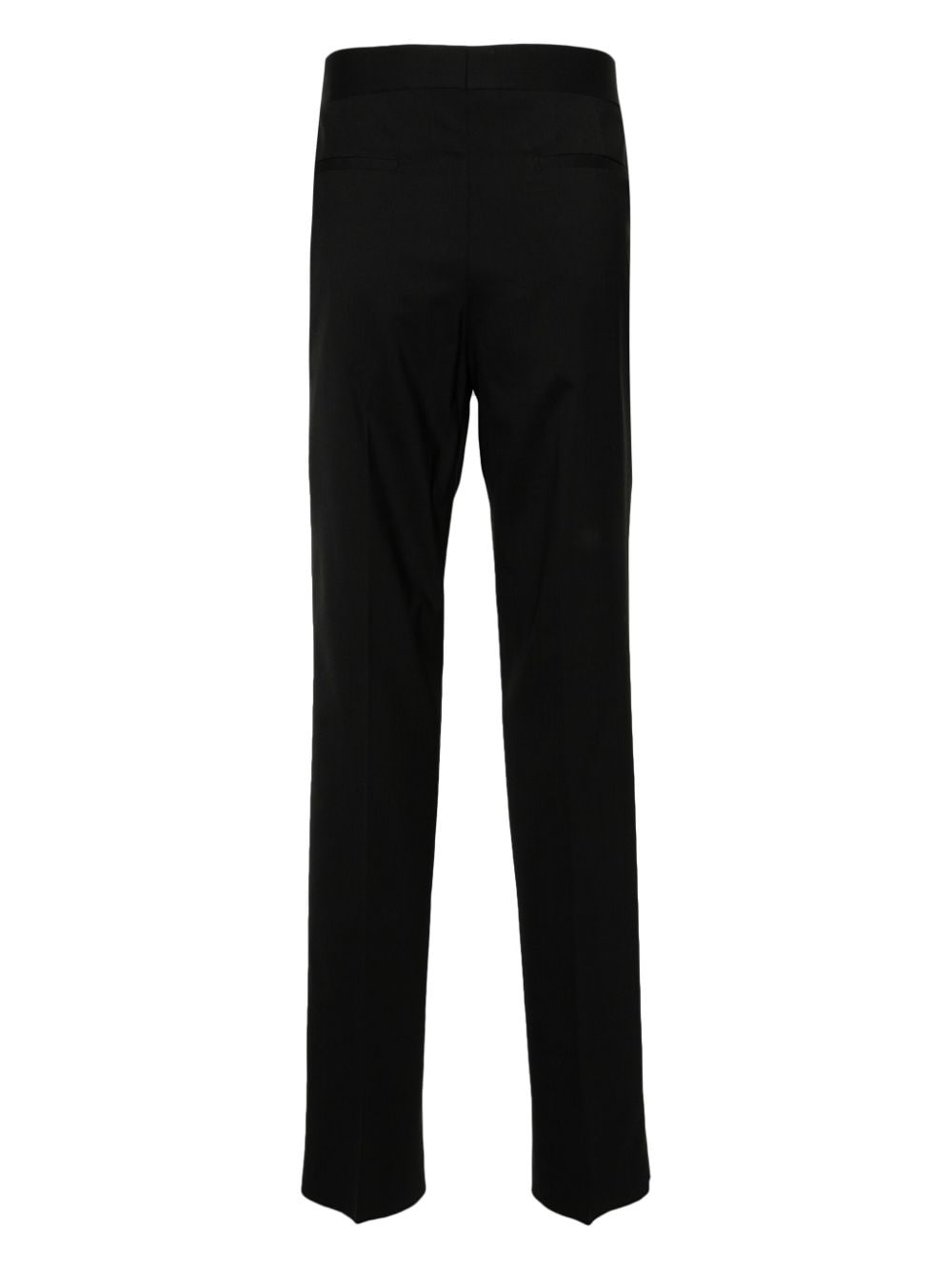 twill tapered-leg tailored trousers - 2