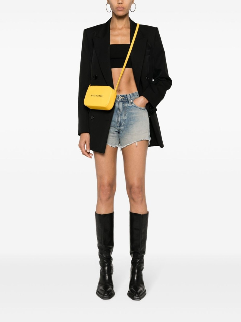 BALENCIAGA mid-rise mini denim shorts outlook