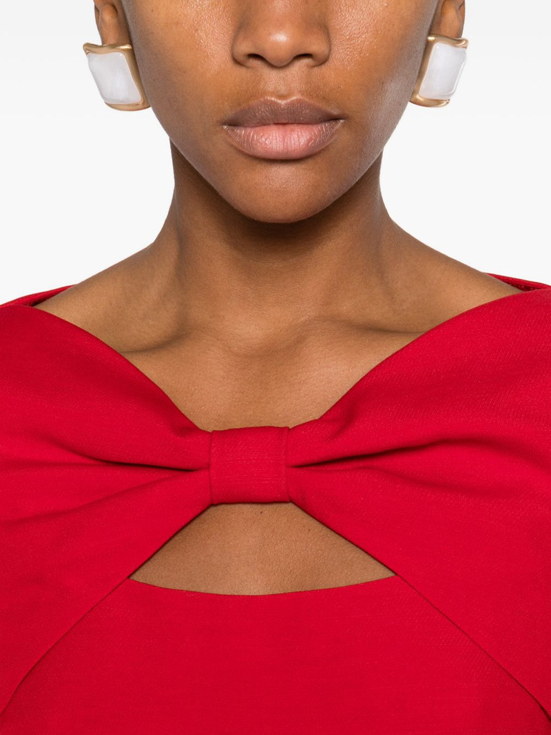 bow-detail mini dress 5