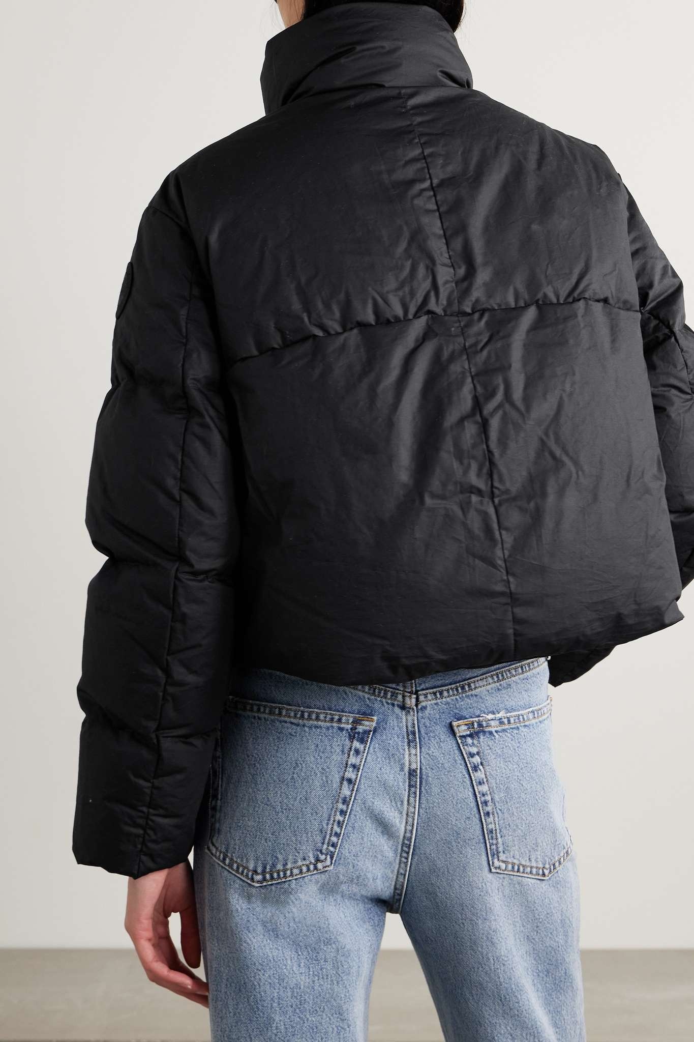 Canada Goose Garnet cropped puffer jacket - Black