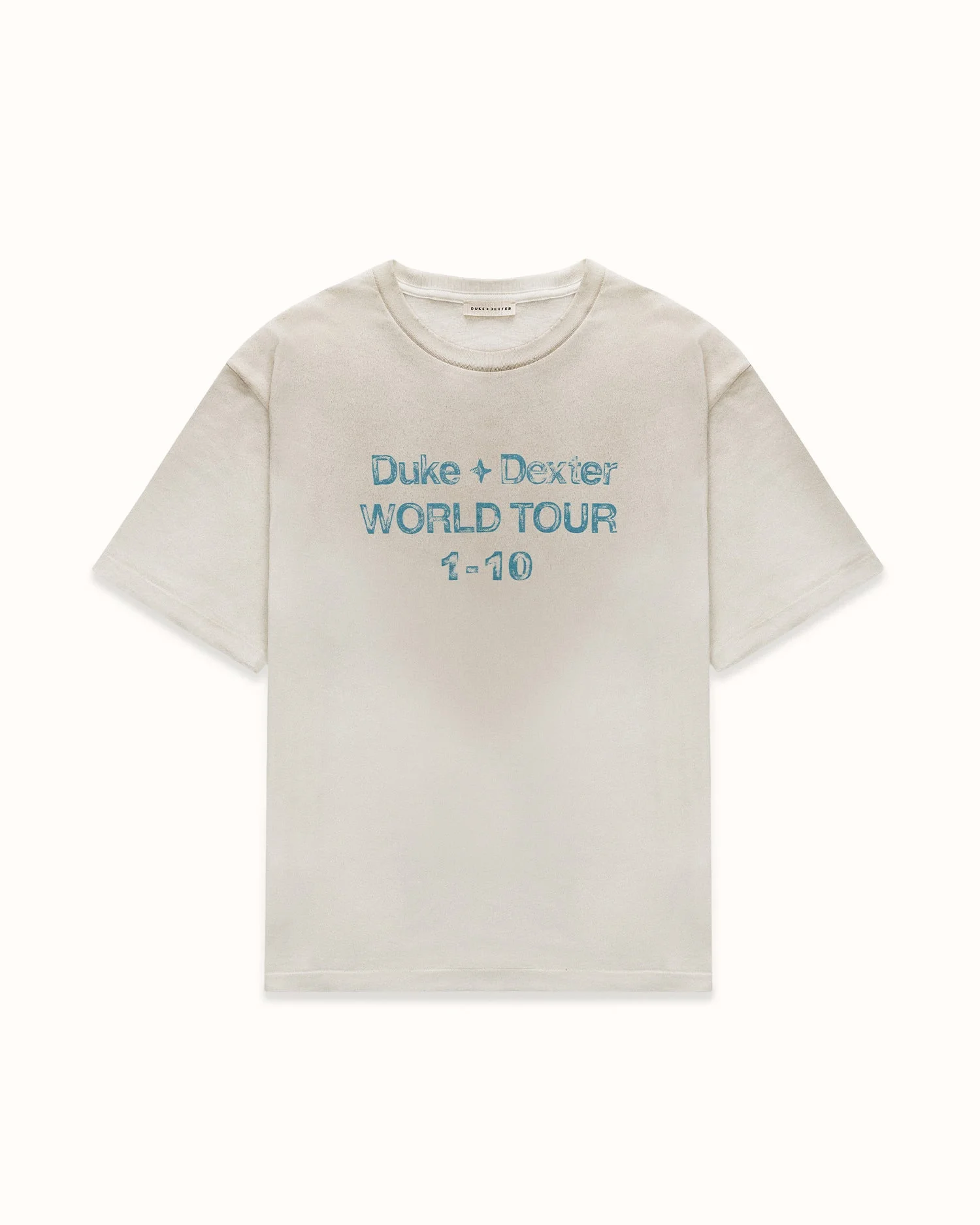 DWT 10 Vintage White + Blue T-Shirt - 1
