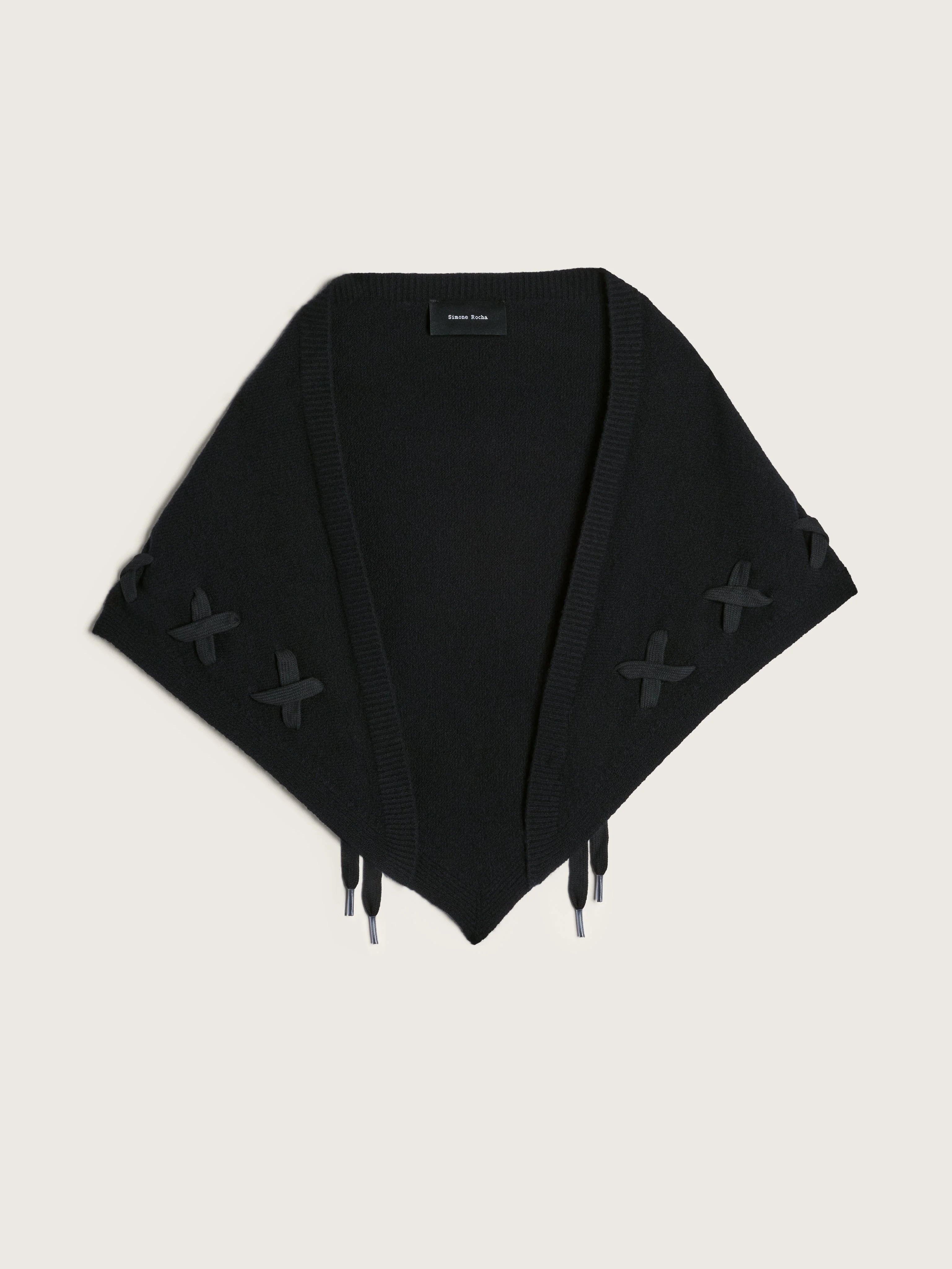 Merino Lace Up Neckerchief - 1