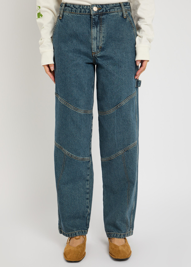 DAMSON MADDER. Damson Madder Drew Barrel-leg Jeans outlook