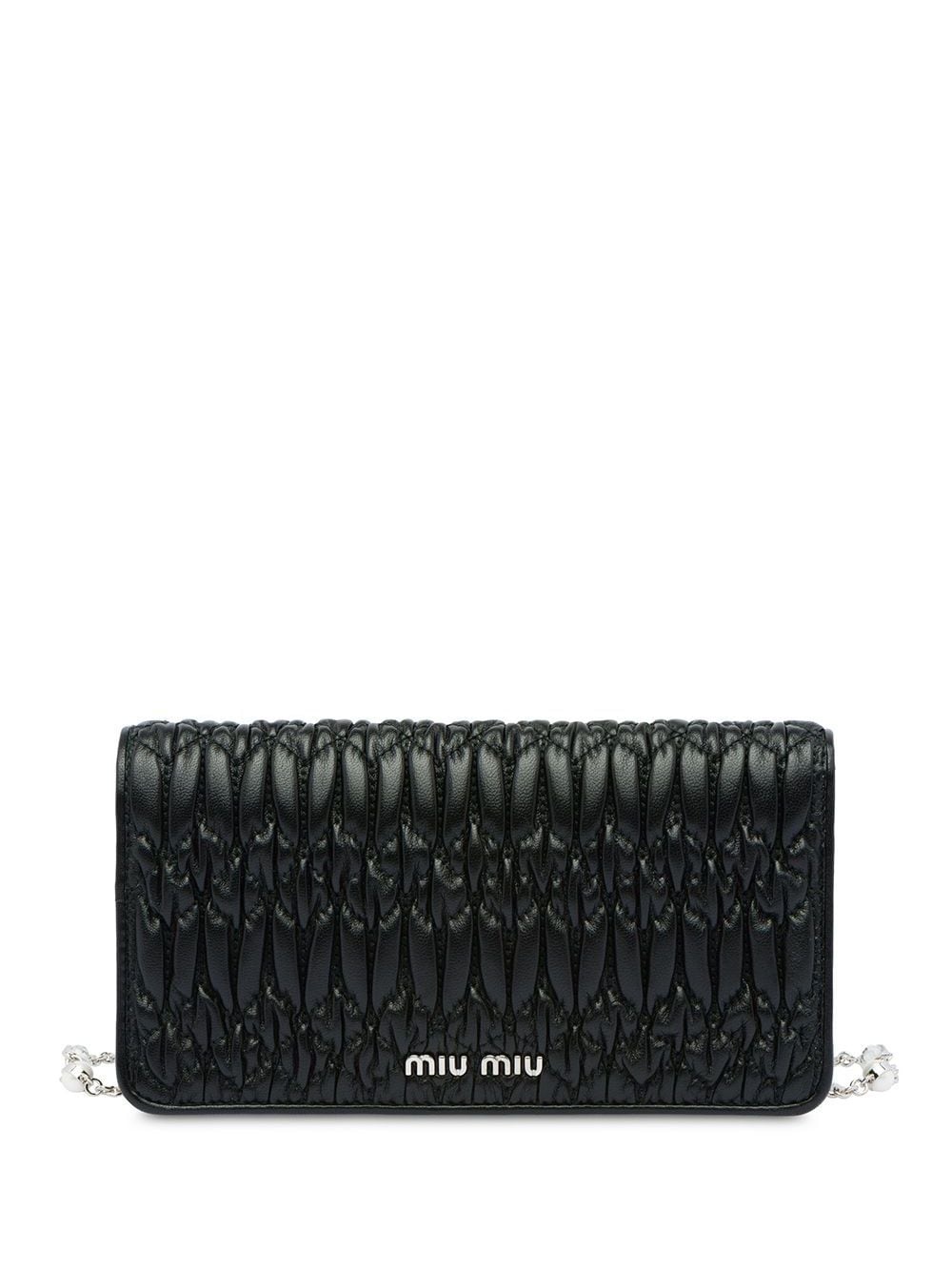 Miu Crystal matelassé wallet - 2