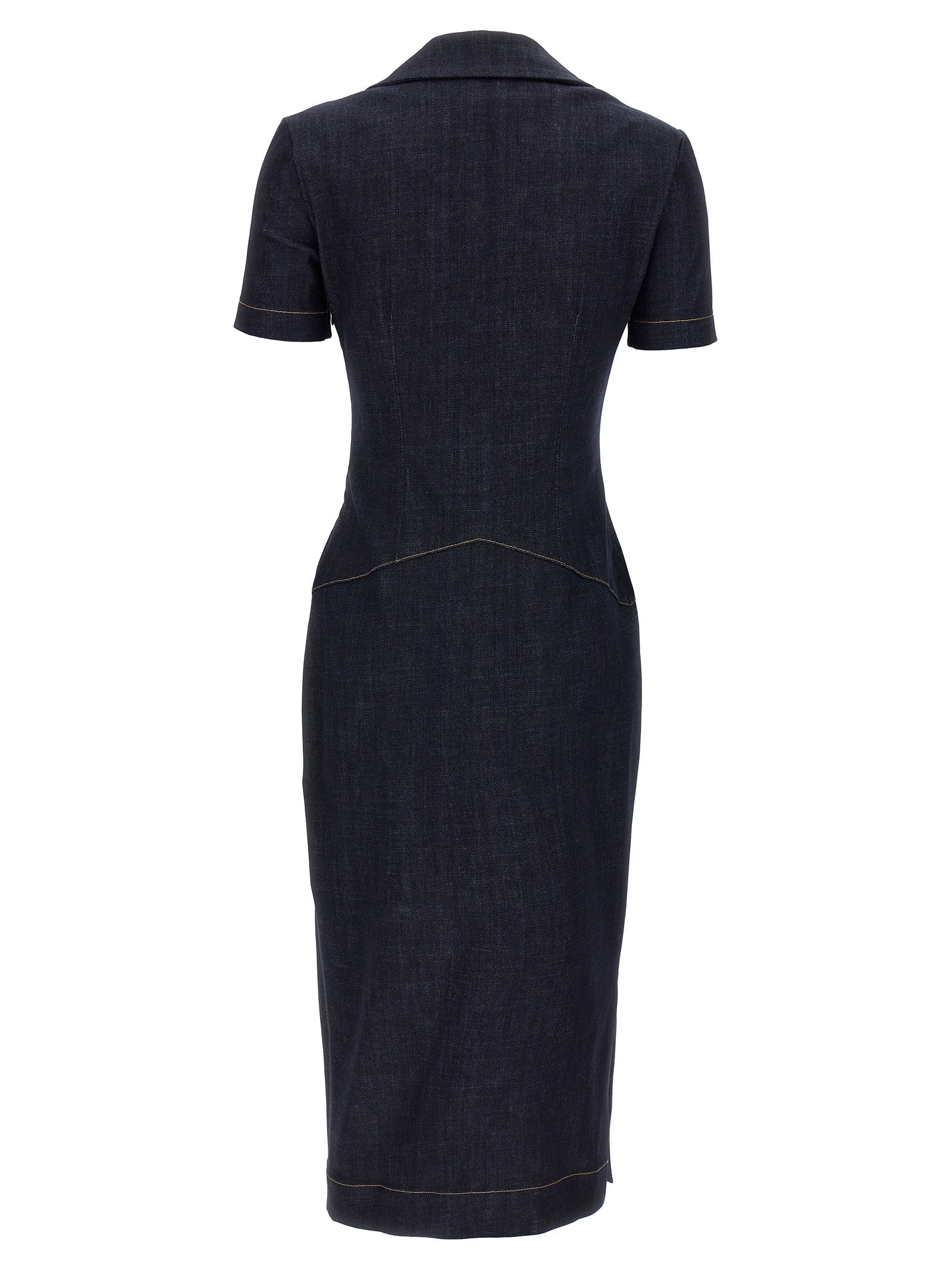 ワンピース GIVENCHY Woman Dress Blue BW22AU5YCE 420 Dress in denim with 4G emblem in - medium blue | Givenchy DE