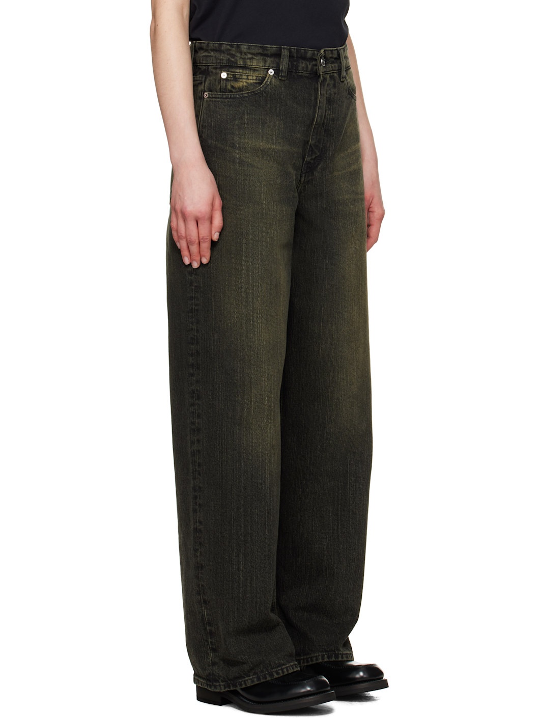 Black Full Cut Jeans - 2