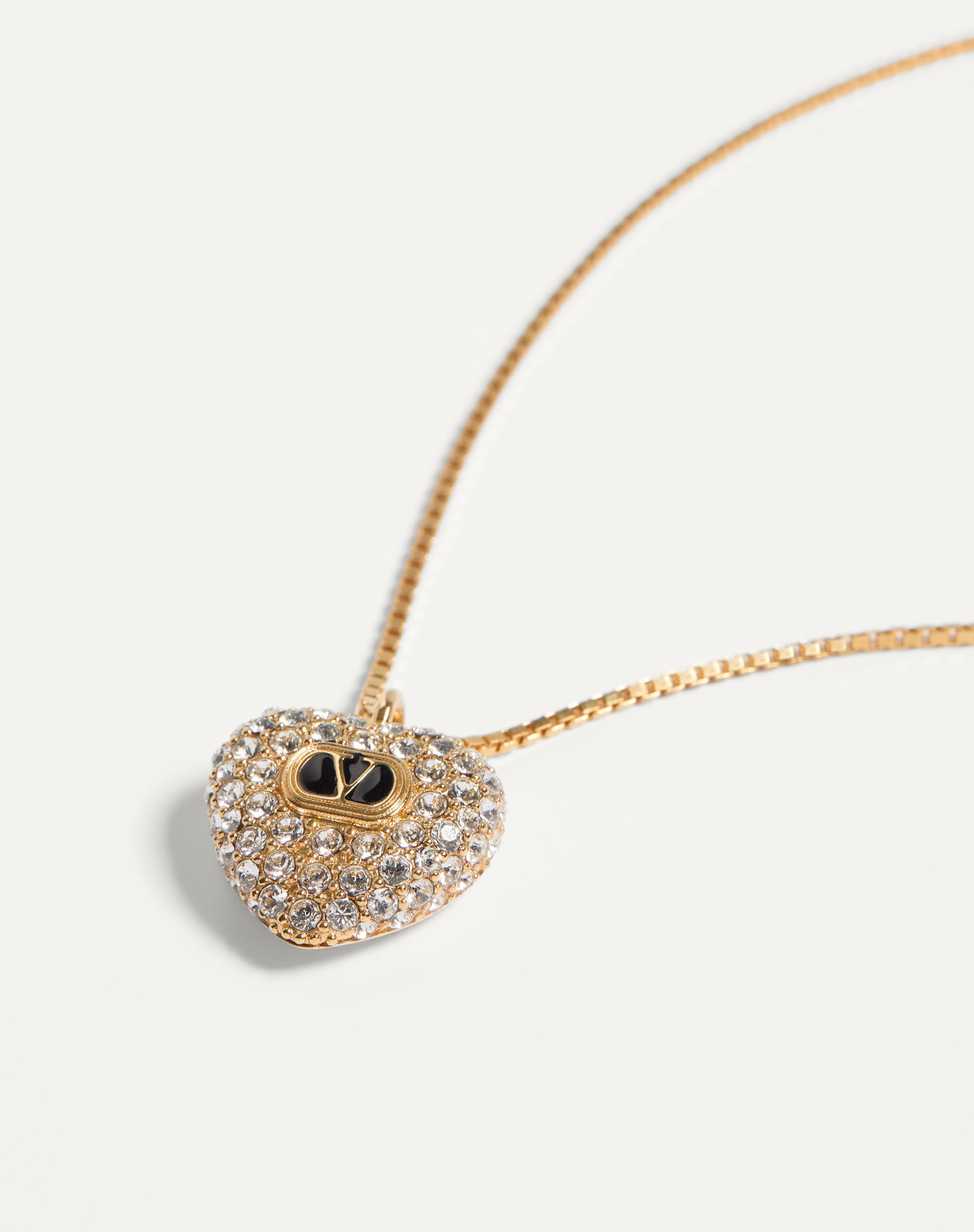 COEUR ROYAL NECKLACE IN METAL, ENAMEL AND SWAROVSKI® CRYSTALS - 3