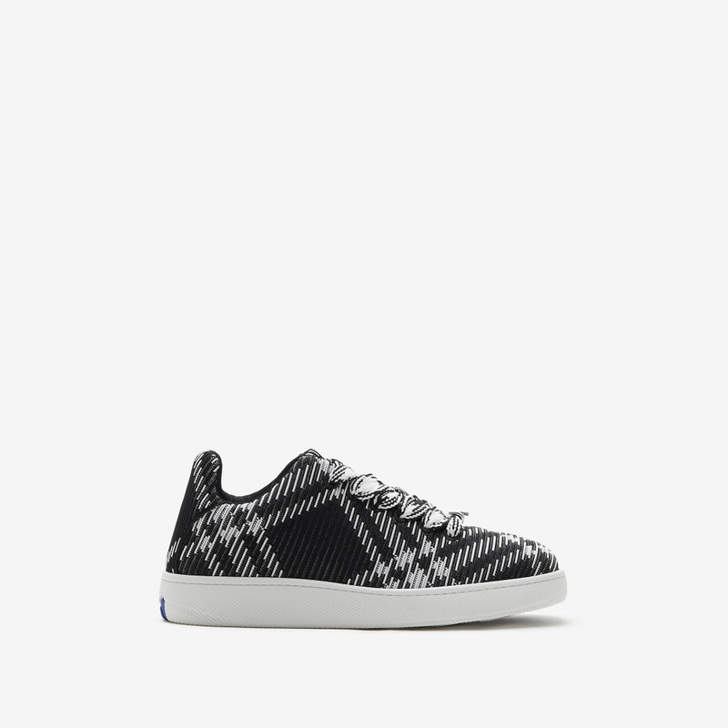 Check Knit Box Sneakers - 1