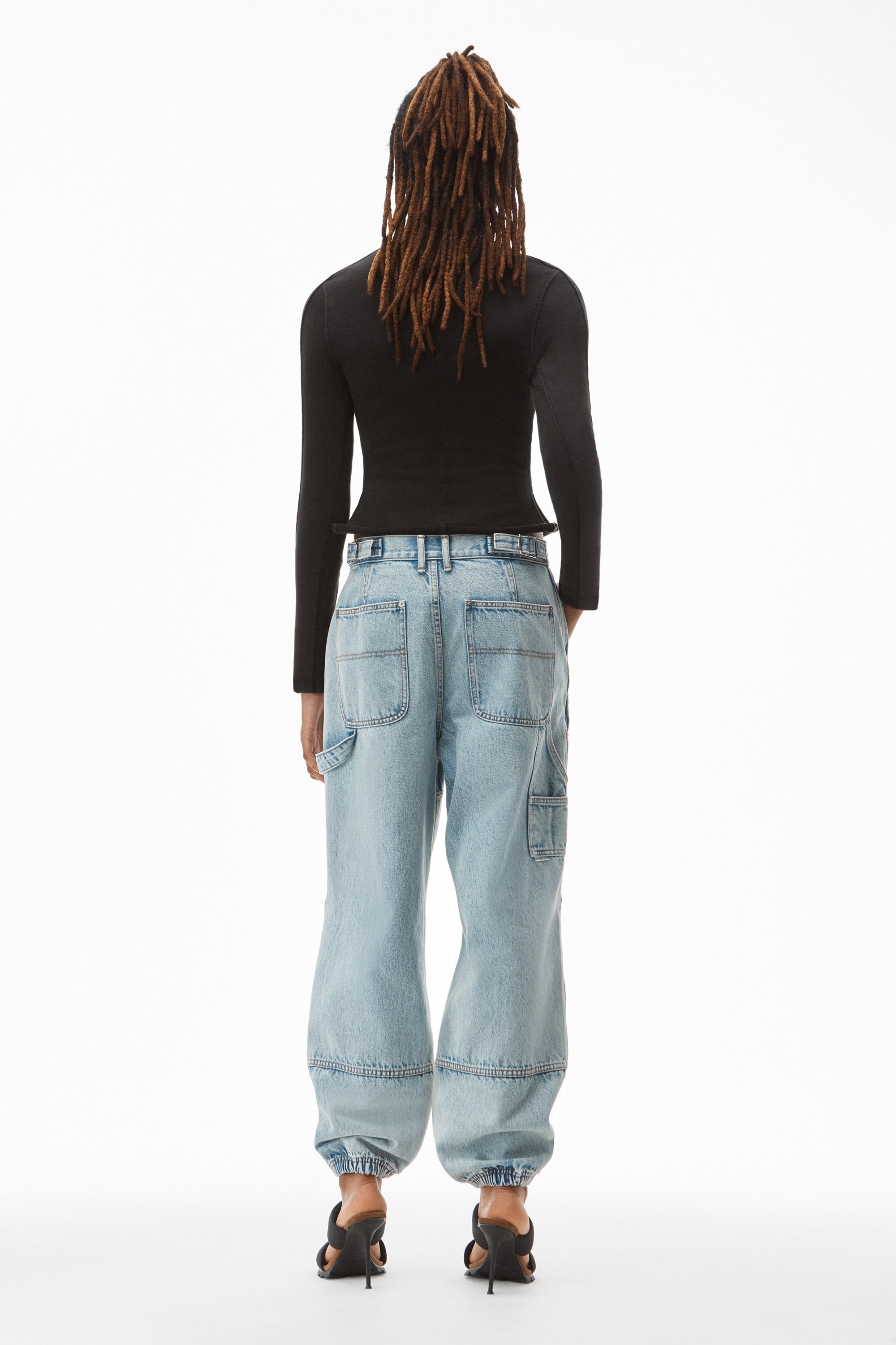 DOUBLE FRONT CARPENTER PANT IN DENIM - 5