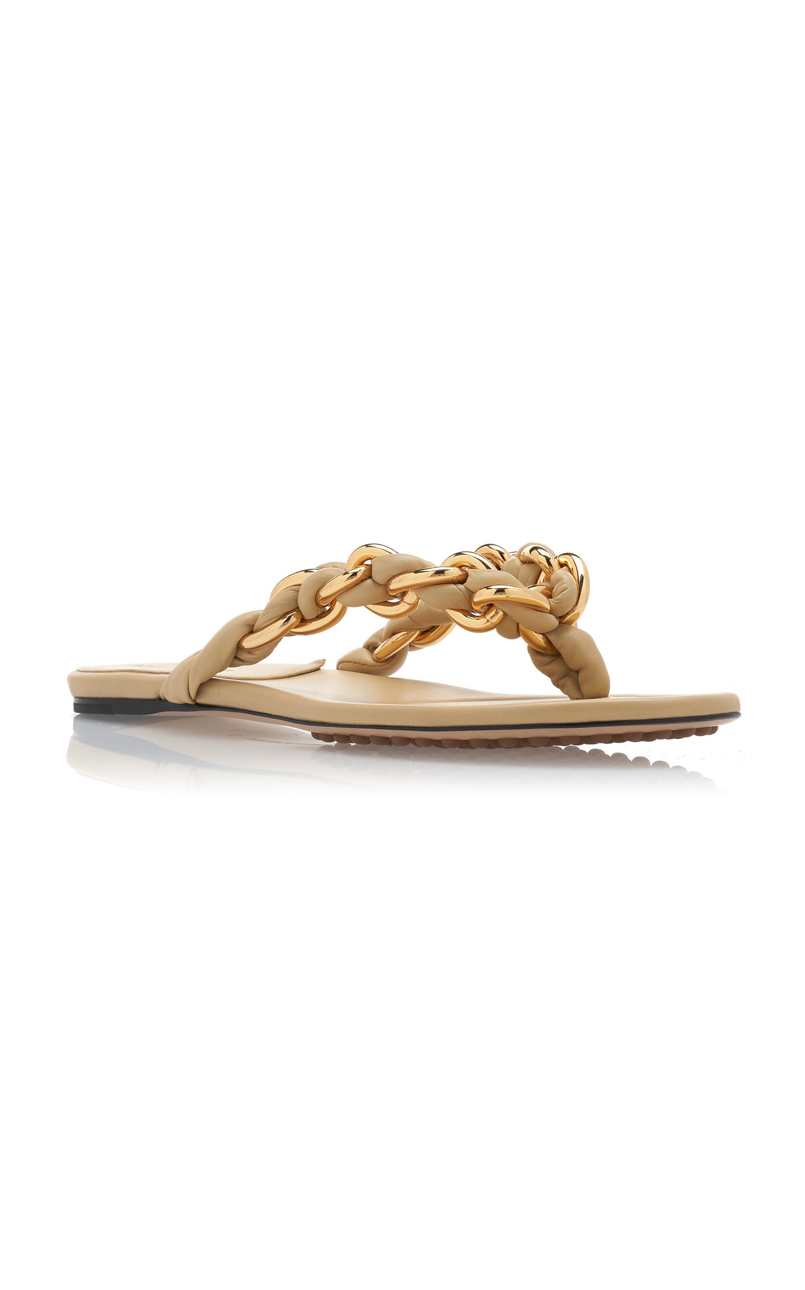 Dot Lagoon Chain Flat Sandals neutral - 5