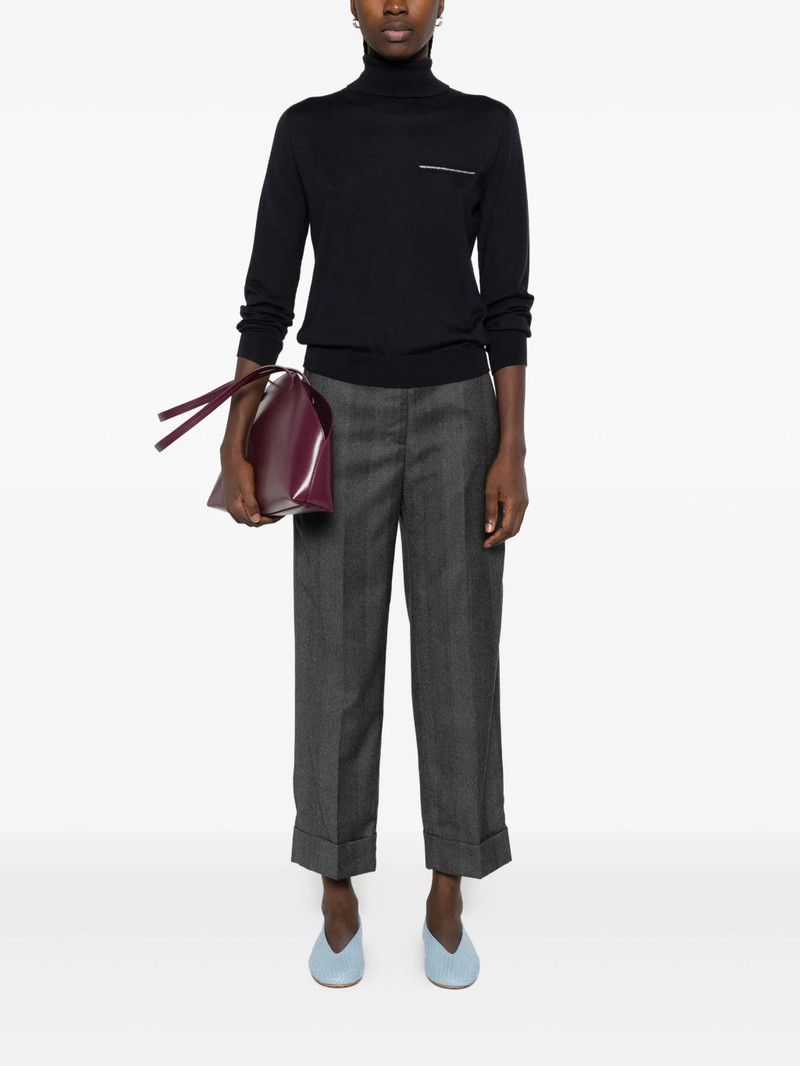PESERICO Peserico Herringbone Cuffed Trousers outlook