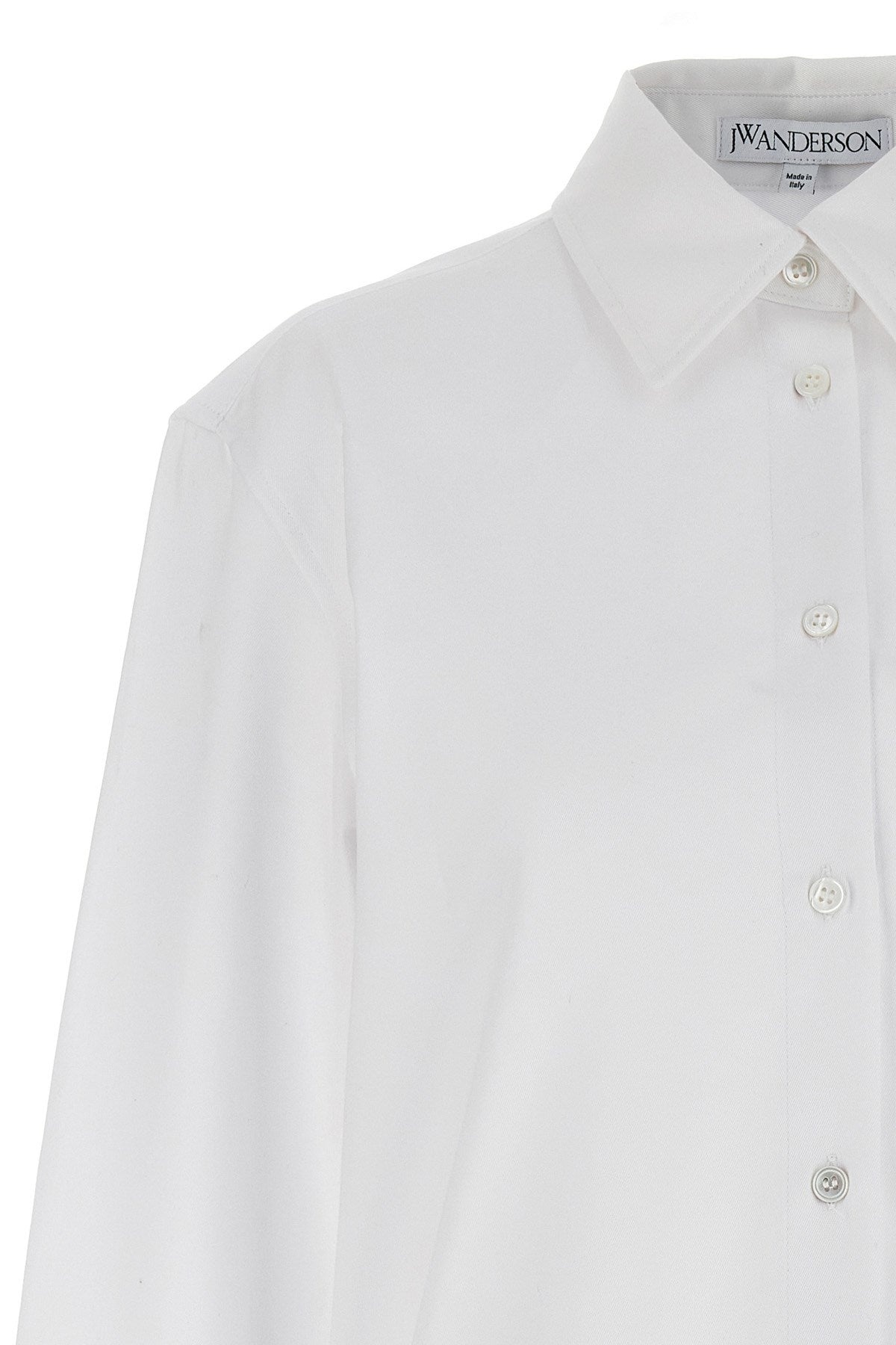 ワンピース J W ANDERSON Rhinestone shirt dress JW Anderson crystal-embellished Cotton Shirtdress | White