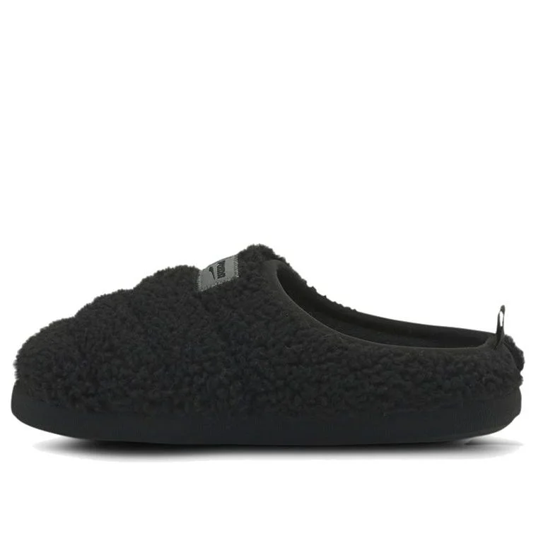 PUMA Scuff Sherpa Slippers 'Black' 384943-02 - 1
