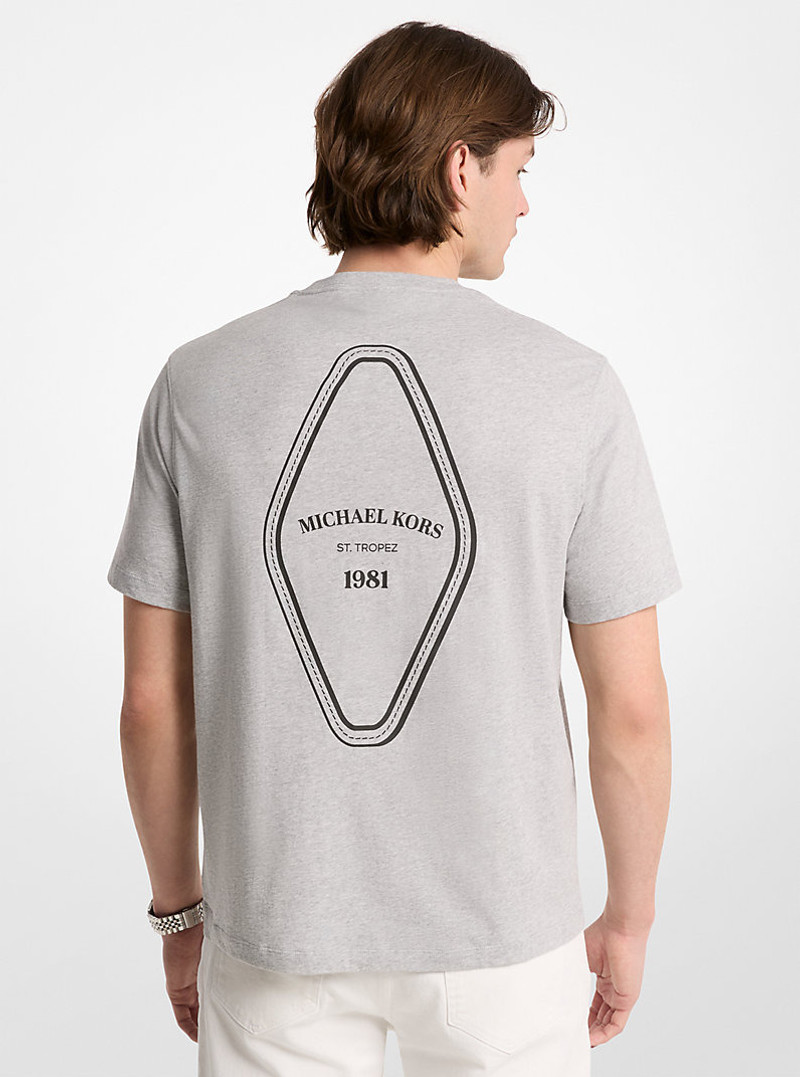 MICHAEL KORS Graphic Logo Cotton T-Shirt outlook