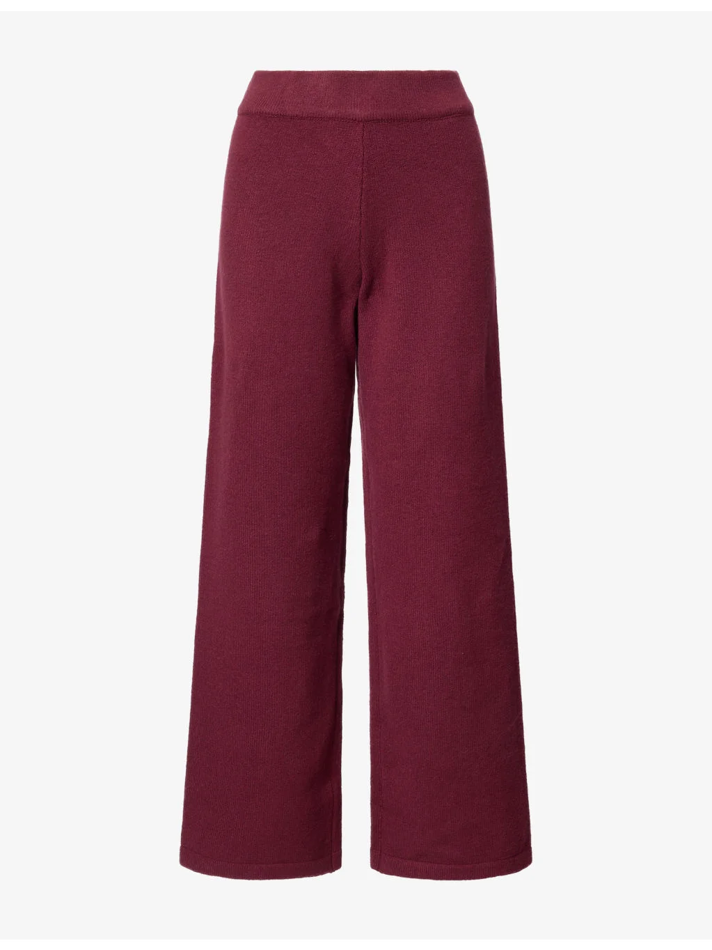 Logo-Embroidered Wide-Leg Knitted Jogging Bottoms - 1