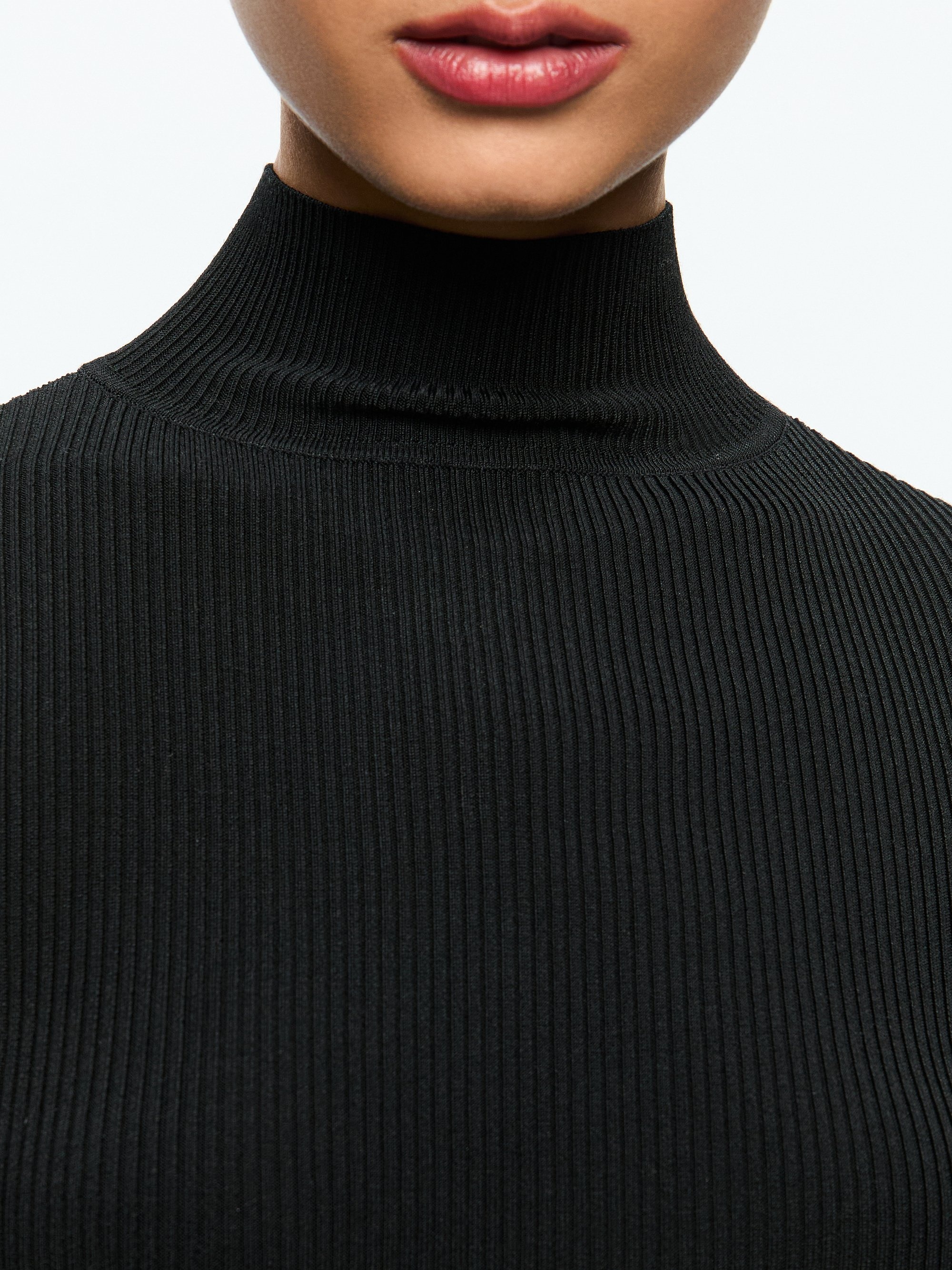 ROBERTA LONG SLEEVE RIBBED TURTLENECK - 5