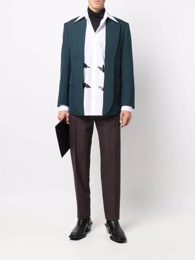 NAMACHEKO pine green blazer outlook