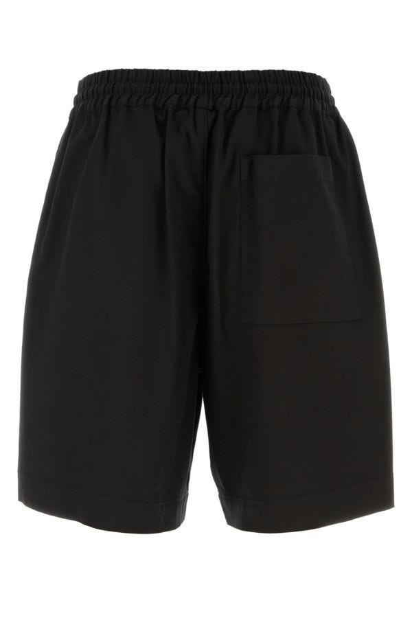 Giorgio Armani Man Black Stretch Lyocell Blend Bermuda Shorts - 2