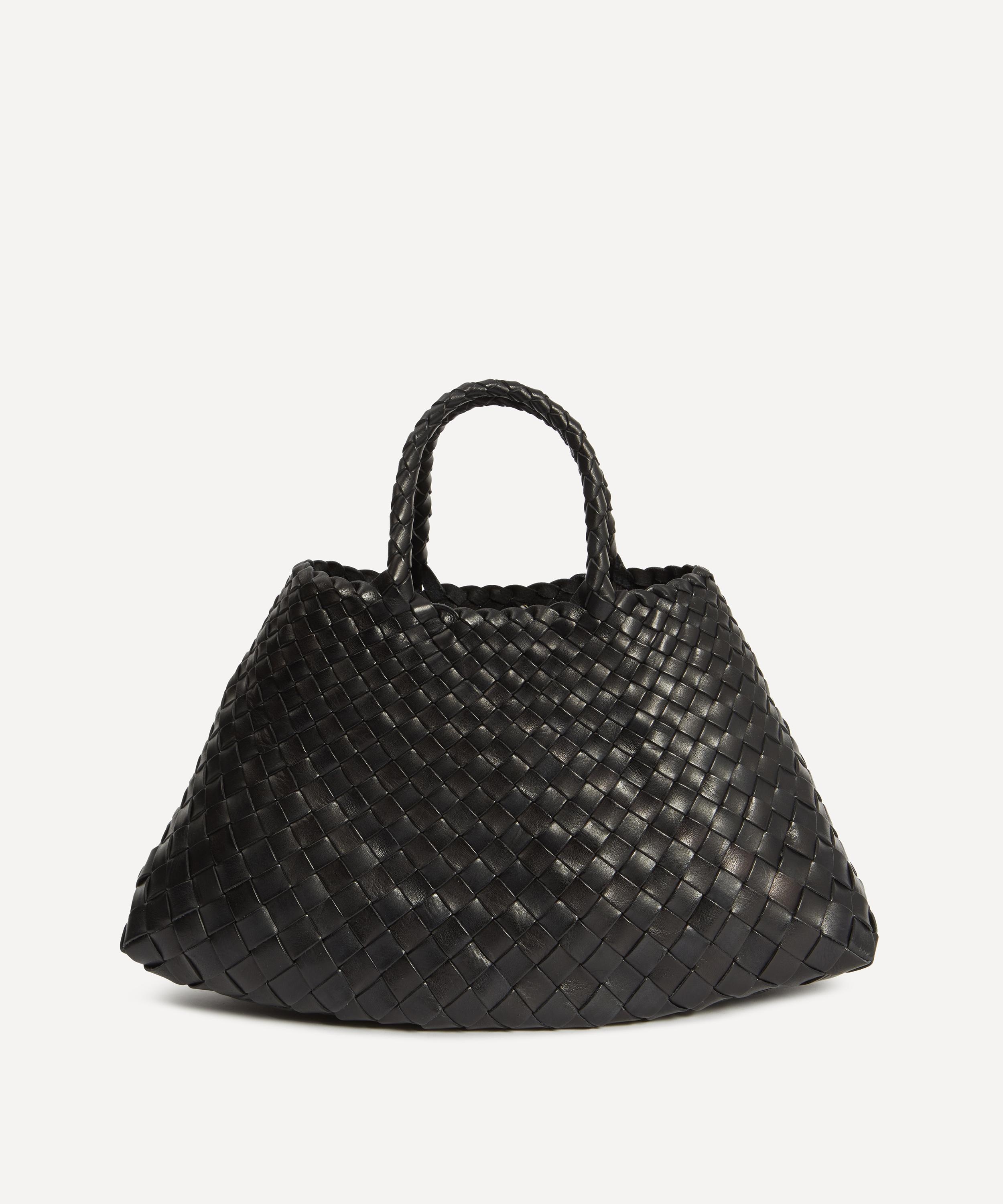 Small Santa Croce Woven Leather Tote Bag - 4
