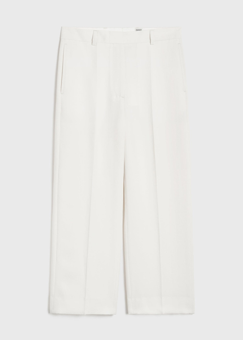 Straight cropped trousers off-white 1