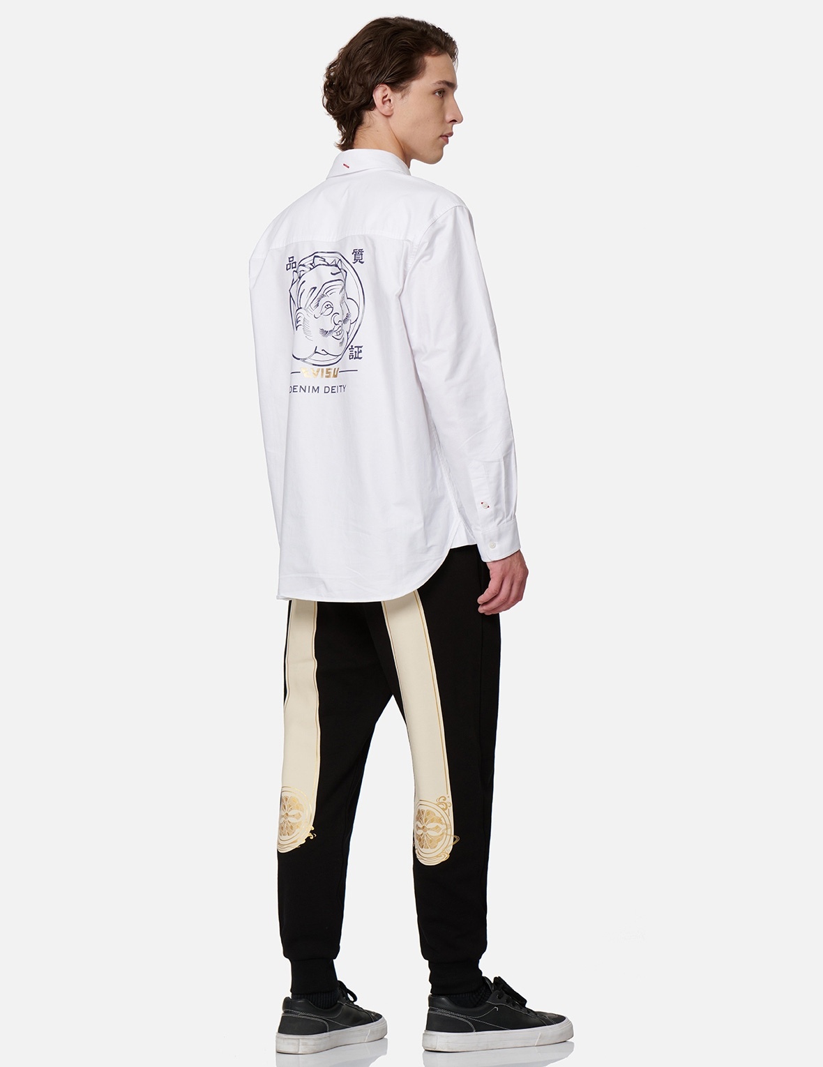 CLASSIC DAICOCK AND FOIL-PRINT KAMON SWEATPANTS - 3