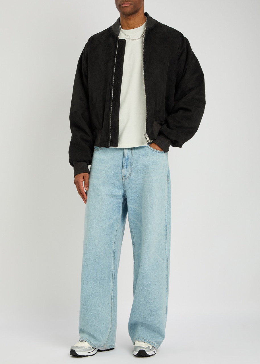Entire Studios Raglan Padded Suede Bomber Jacket - 4