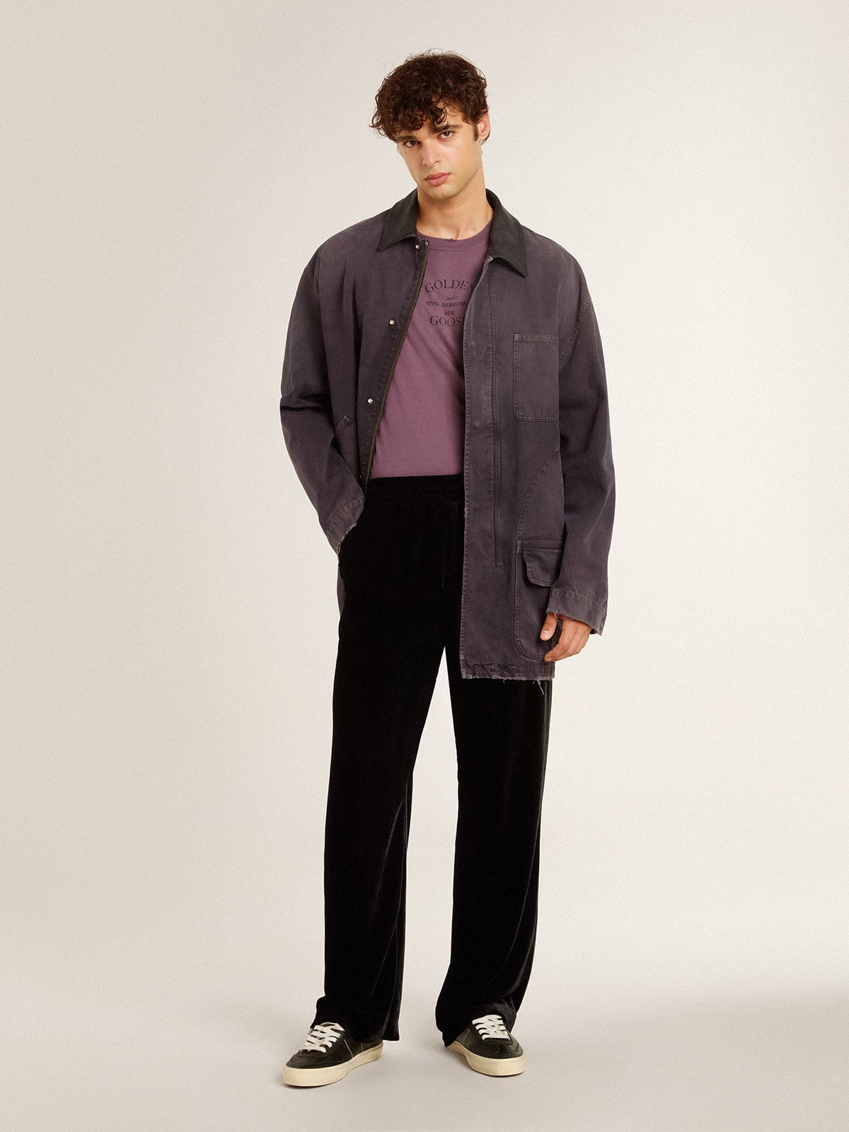 Soul Star in black nappa with black suede heel tab - 6