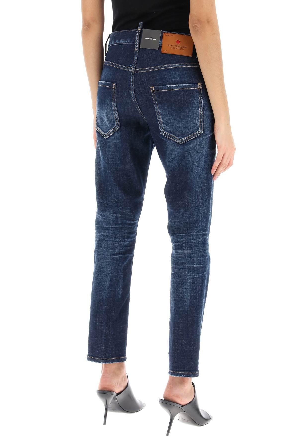 DSQUARED2 DARK CLEAN WASH COOL GIRL JEANS | netdressed