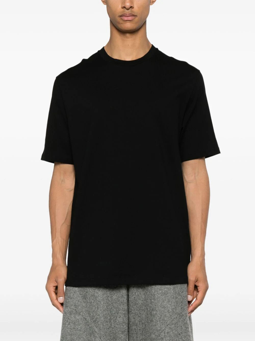 Jil Sander Men Crew Neck T-Shirt With Seasonal Print On The Back - 5