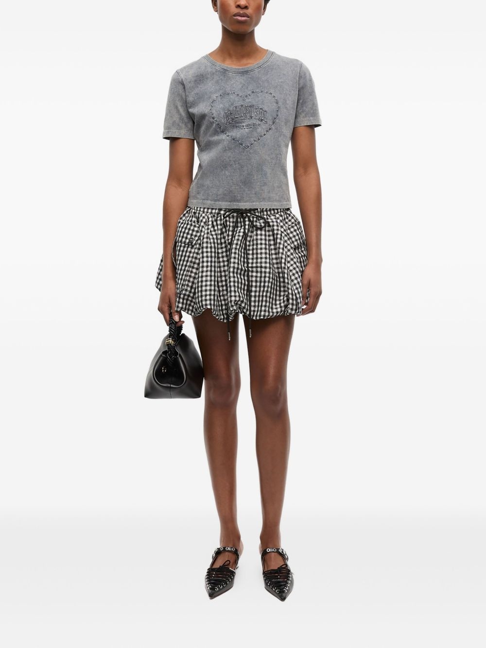 logo-embroidered T-shirt - 2