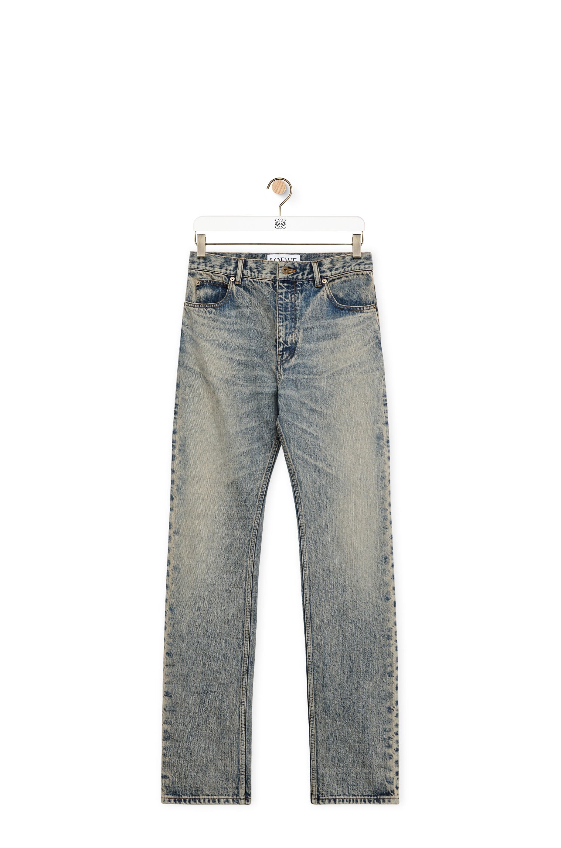 Straight leg jeans in denim - 1