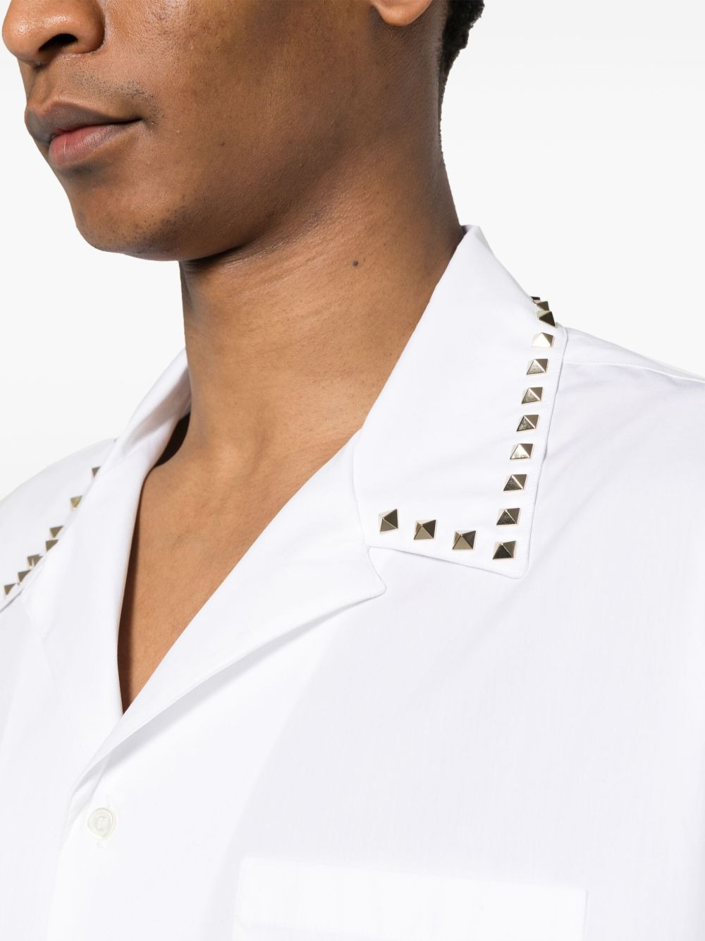 Rockstud Untitled stud-embellished bowling shirt - 5