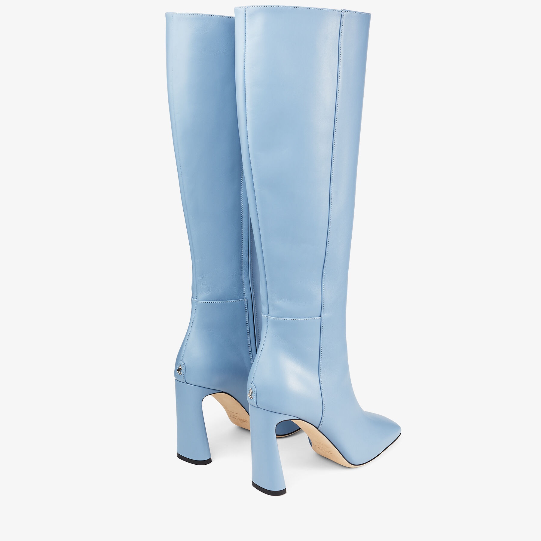Kinsey 95
Smoky Blue Calf Leather Knee-High Boots - 6