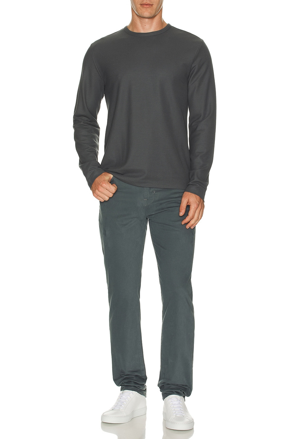 Pima Pique Long Sleeve Tee - 4