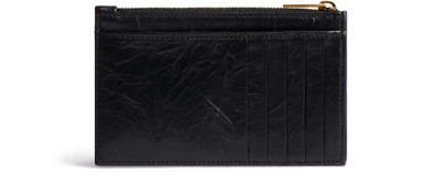 BALENCIAGA Long Crush quilted card and coin holder outlook