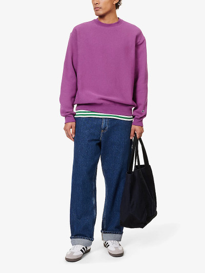 Champion Brand-appliqué regular-fit cotton-blend sweatshirt outlook