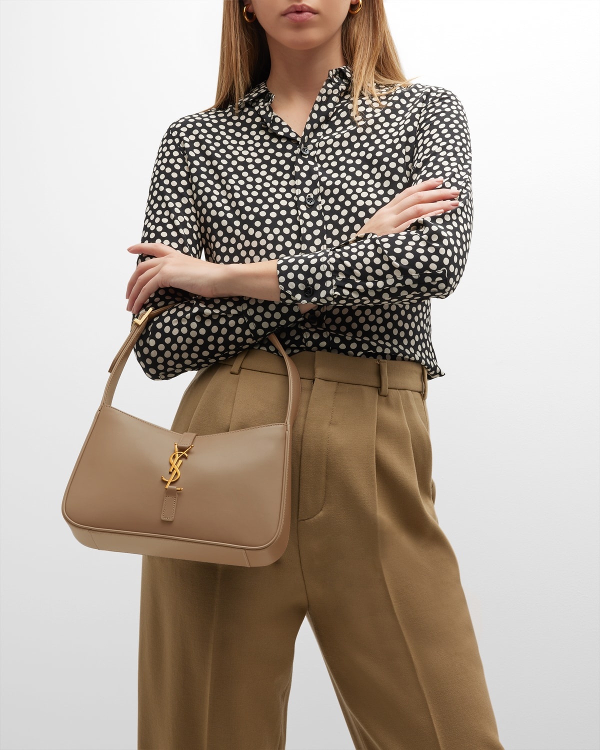 Le 5 A 7 YSL Shoulder Bag in Smooth Leather - 3
