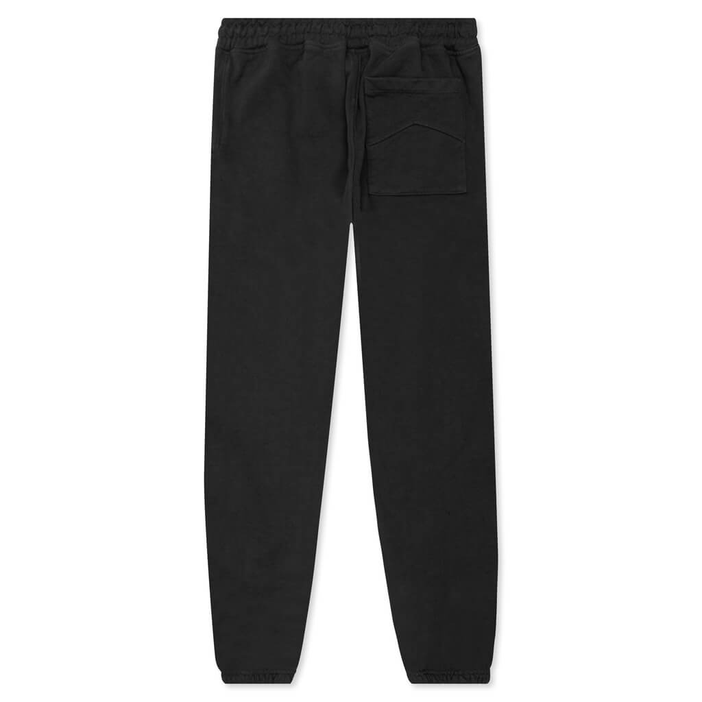 RHUDE TERRY SWEATPANT - VINTAGE BLACK - 2