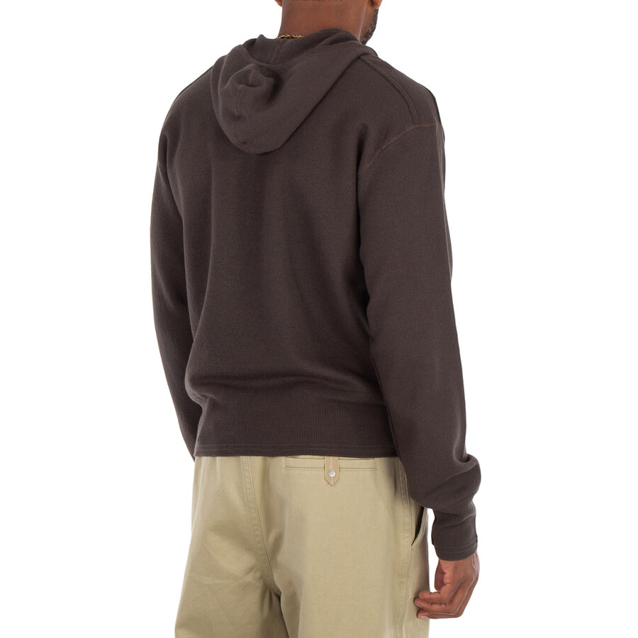 Burberry Half-Zip Wool Hooded Sweatshirt - 7