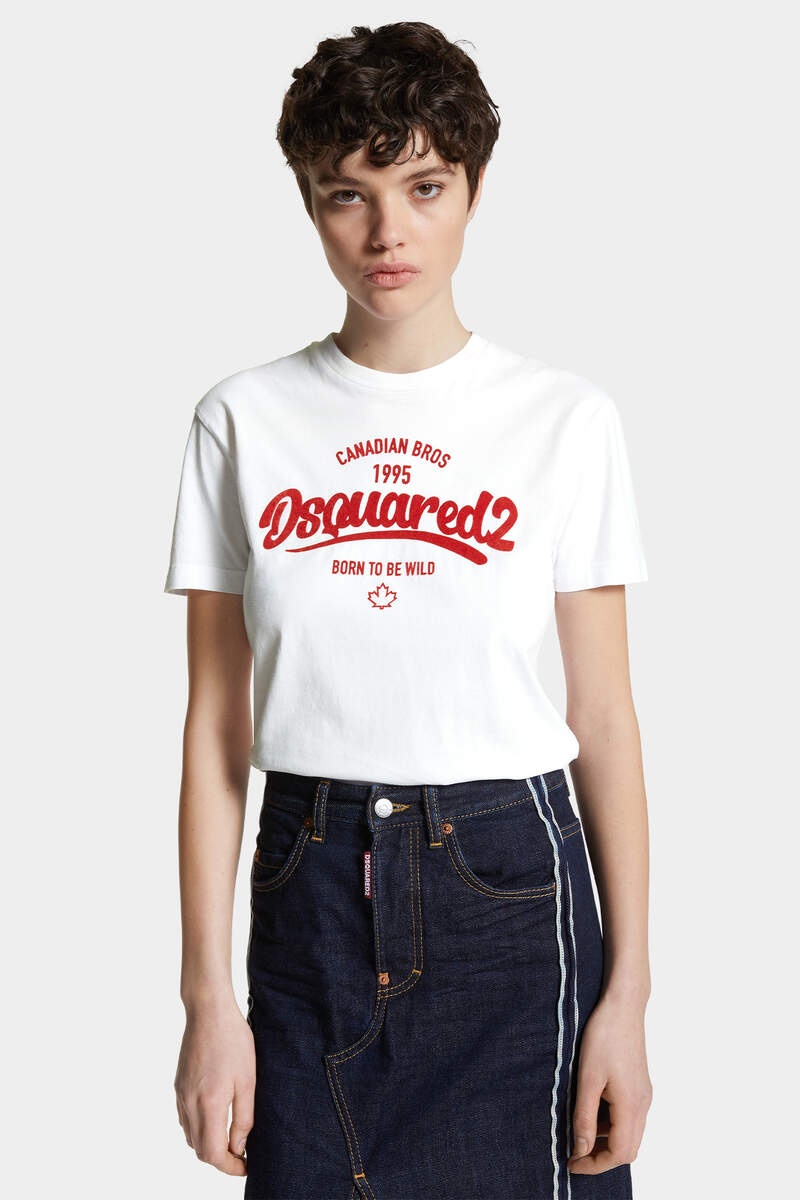 SUPER NEGATIVE DYED JUST RIGHT FIT BORN TO BE WILD T-SHIRT - 3