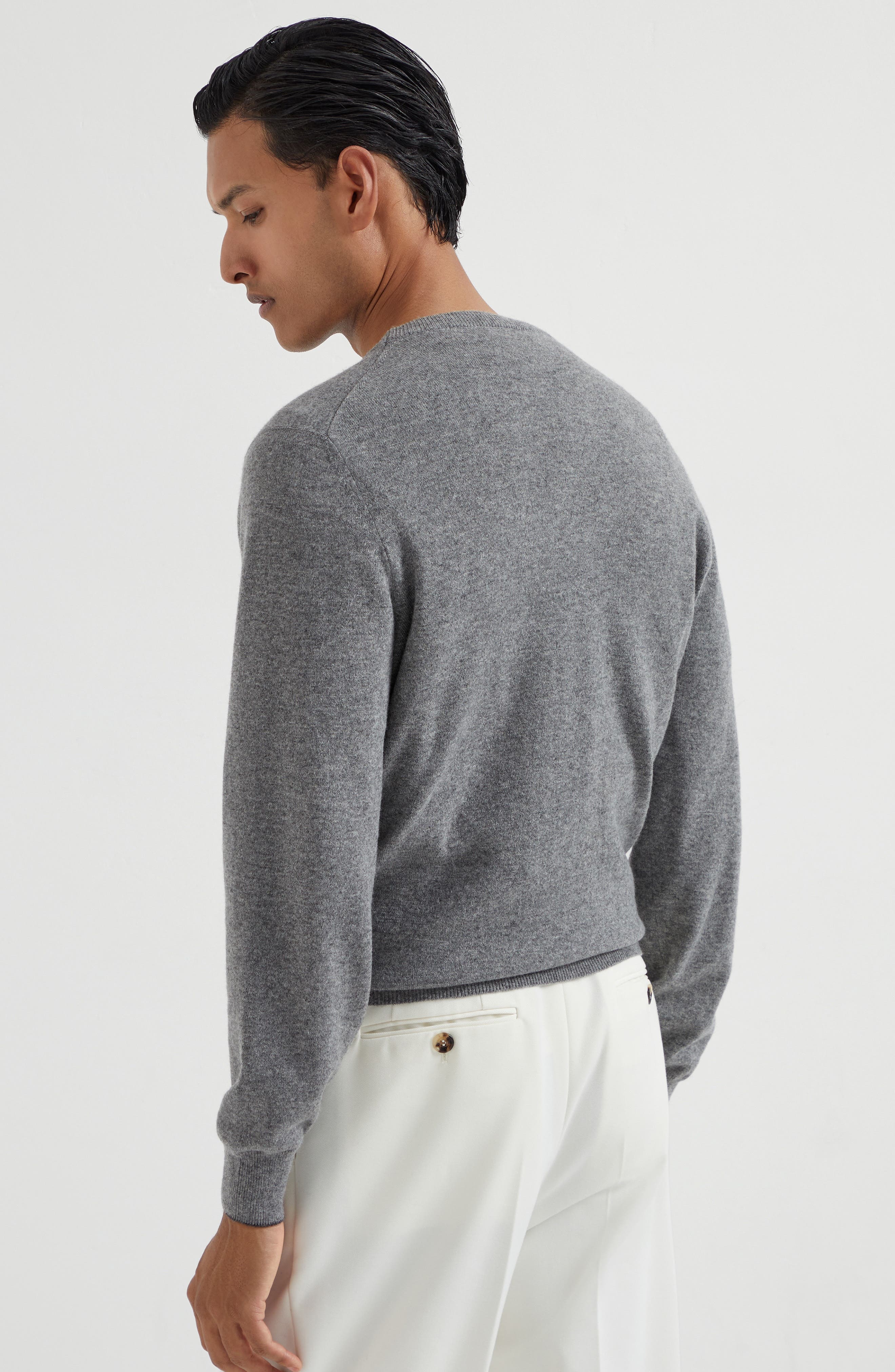 Brunello Cucinelli Cashmere sweater in Dark Grey at Nordstrom - 3