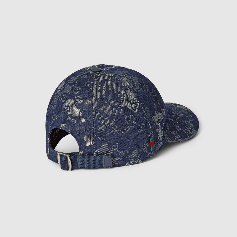 GG denim baseball hat with Web 5