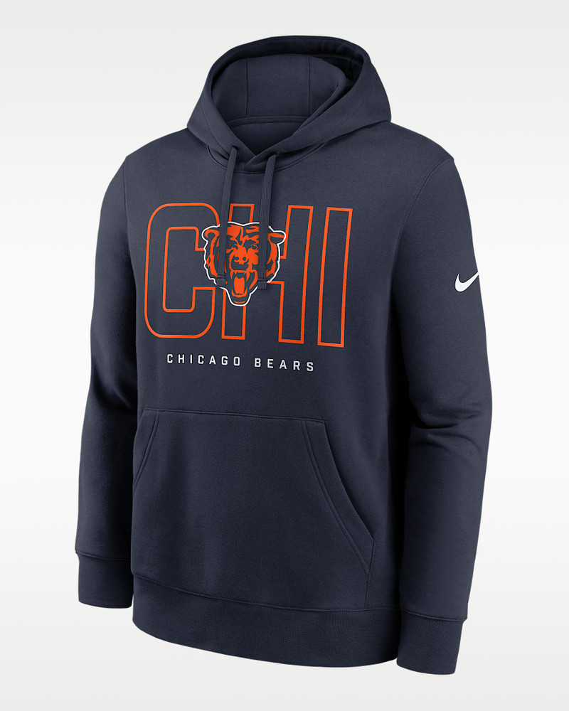 Chicago Bears Busted Play Club Men's Nike NFL Pullover Hoodie 1