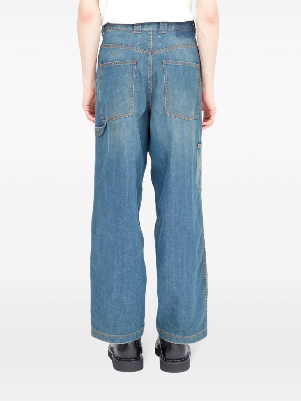 mid-rise wide-leg jeans - 5