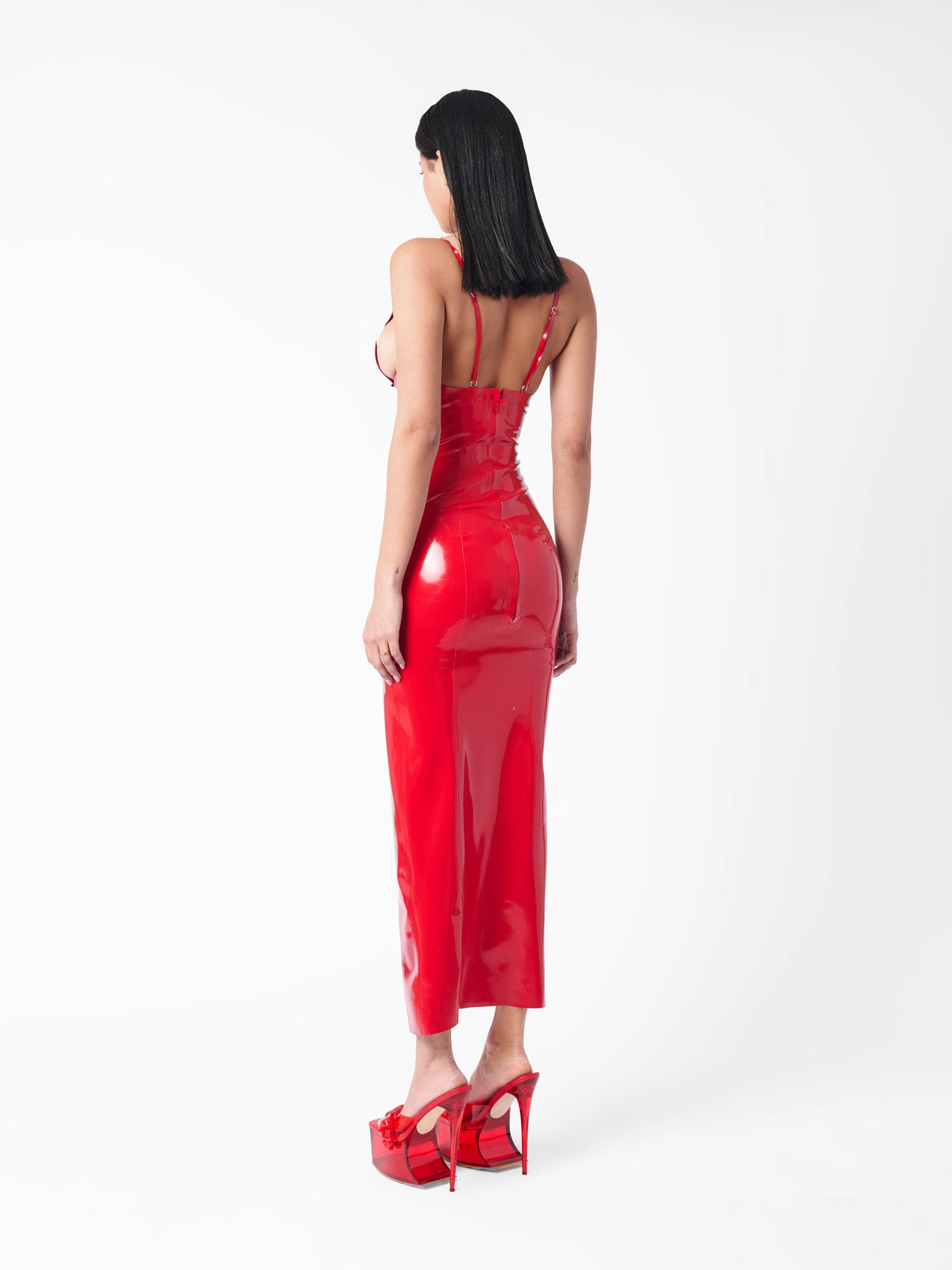 ROAST LATEX DRESS RED - 6
